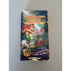 1990 Disney Sing Along Songs Under the Sea VHS Video Tape Little Mermaid Vol. 6